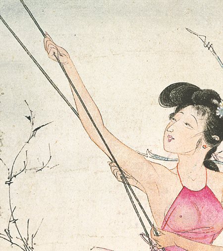 台江县-胡也佛的仕女画和最知名的金瓶梅秘戏图